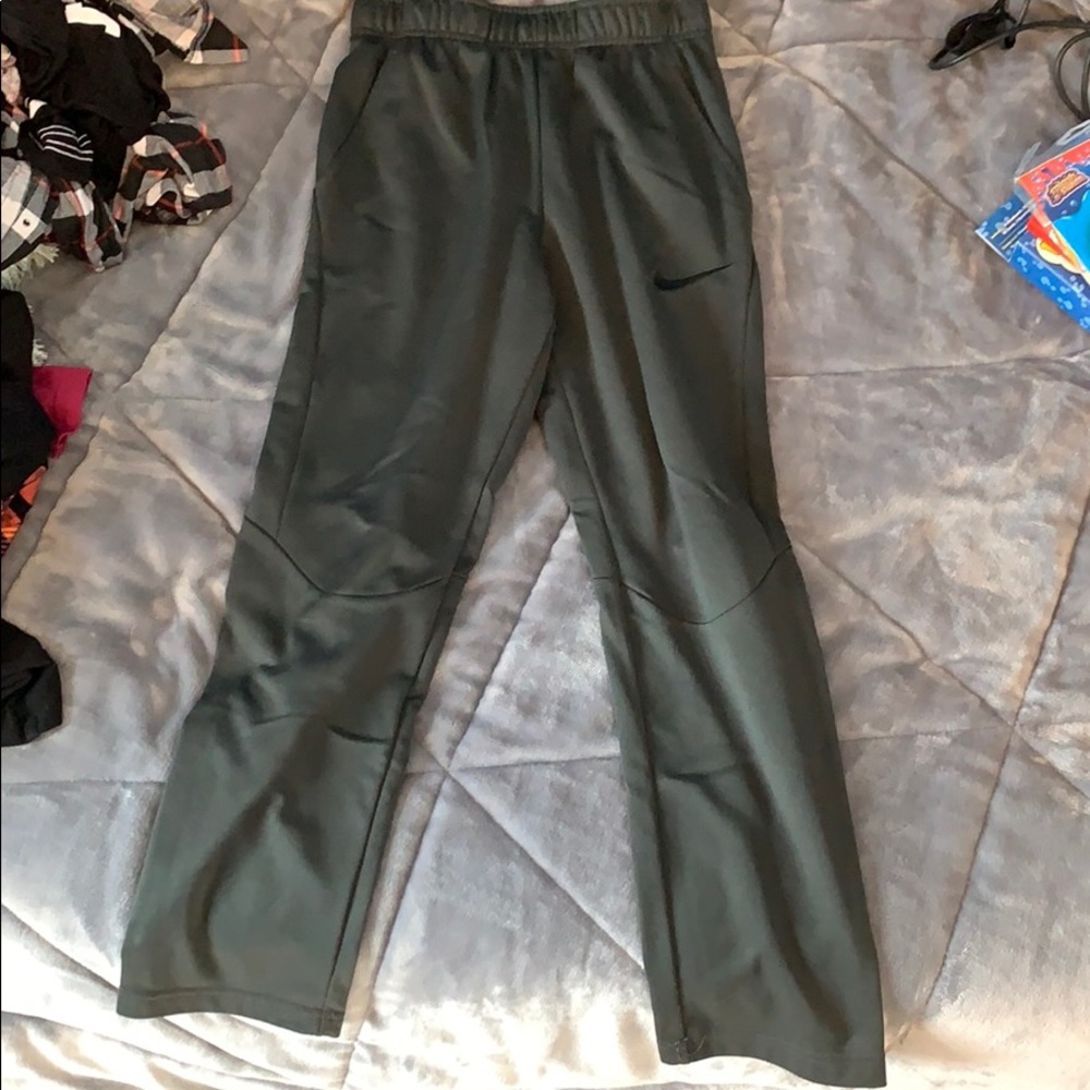 Grey Nike sweatpants